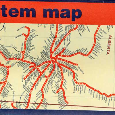 CN Rail System Map