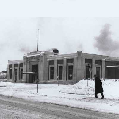 Photograph, CNR Station, London, Ontario, December 1940.