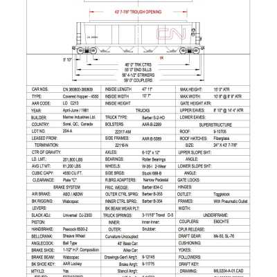 Document, Rolling Stock Plan, Canadian National Railway, CN380800-380809.