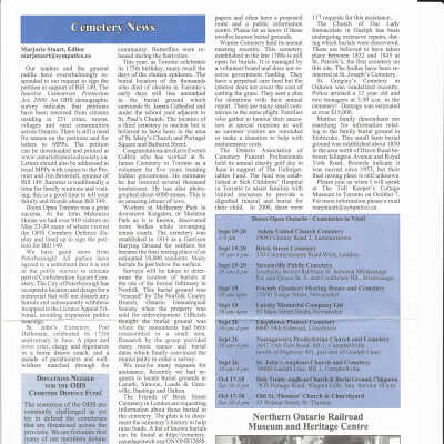 NORMHC Spot in OHS Bulletin, Summer 2009