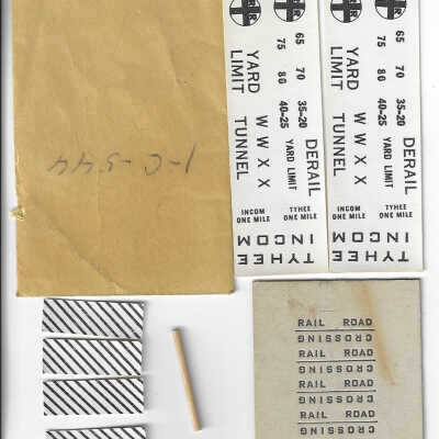 Model Railroad Decals: Signals and Crossings