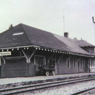 Photograph, CNR Station at Matapedia, Quebec.