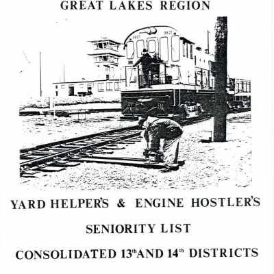 CN Rail, Yard Helper's and Engine Hostler's Seniority List, Consoldiated 13th and 14th Districts, as of January 1983.