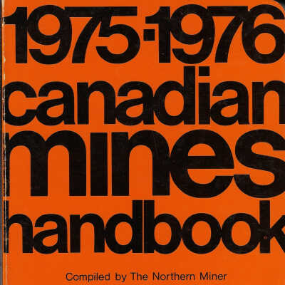 Canadian Mines Handbook, 1975-1976