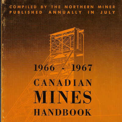 Canadian Mines Handbook, 1966-1967