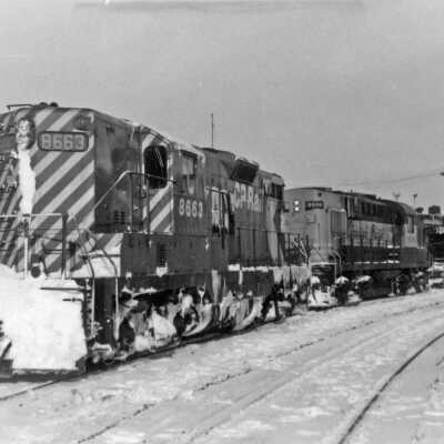Photograph, Canadian Pacific Locomotive 8663, 6586, 8152.