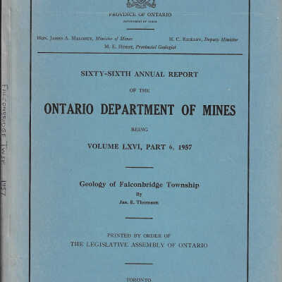 Ontario Department of Mines Vol 66 (6) Geology of Falconbridge Township, 1957