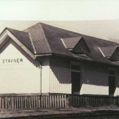 Photograph, CNR Stayner Station, Stayner, Ontario.