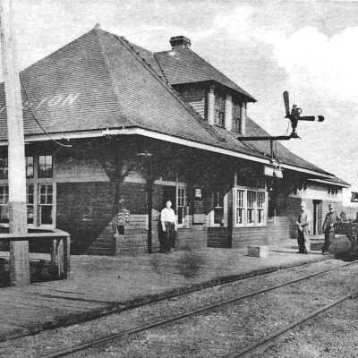Photograph, CP Coniston station.