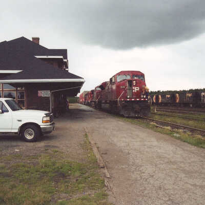 Photograph - CP train at a station