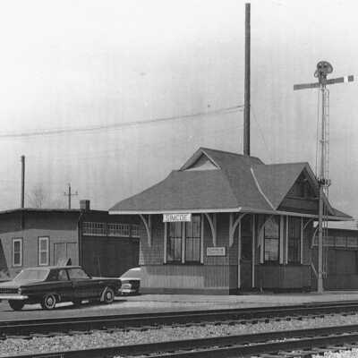 Photograph, CNR Station, Simcoe, Ontario, Canada.