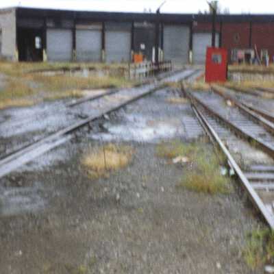 Photograph, CNR Roundhouse at Trenton, Ontario.