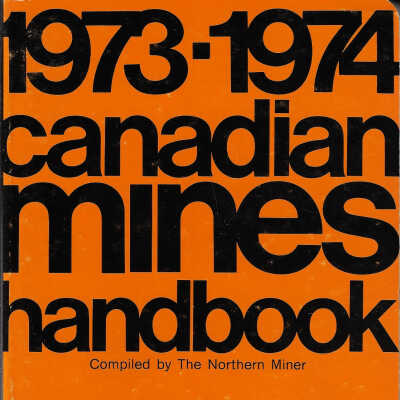Canadian Mines Handbook, 1973-1974