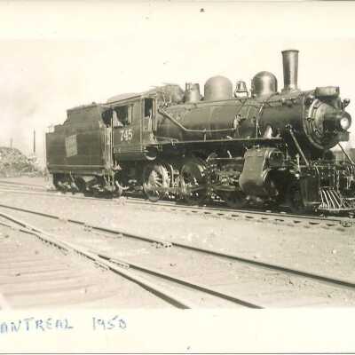 Photograph, CNR Locomotive 745, Montreal 1950.