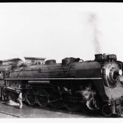 Photograph, CNR Steam Engine 6166