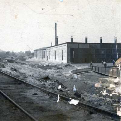 Photograph, Train Yard.