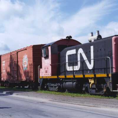Photograph, CNR 7160 at Lindsay, Ontario.