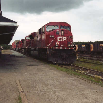 Photograph - CP train at a station