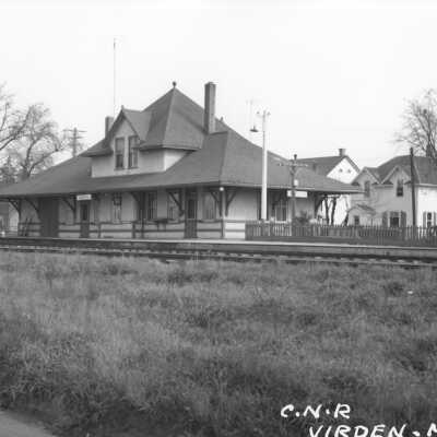 Photograph, CNR Station at Virden, Manitoba