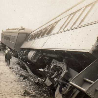 Photograph- Passenger Train Derailment