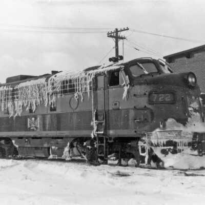 Photograph, Bessemer and Lake Erie Railroad Locomotive 722.