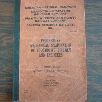 Progressive Mechanical Examination of Locomotive Firemen and Engineers, Third Year Questions and Answers