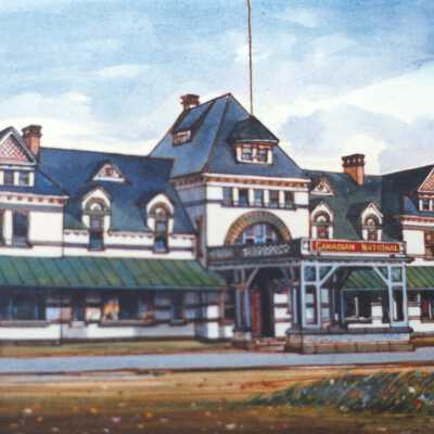 Photograph, CNR Station at Moncton, New Brunswick.