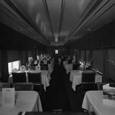 Photograph, Canadian National Railways (CNR) air conditioned coach - dinner car