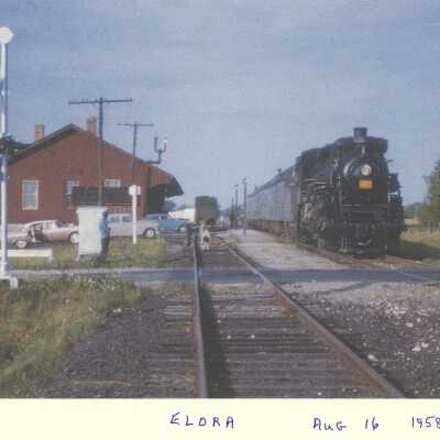 Photograph, CNR Station, Elora, Ontario, Canada.