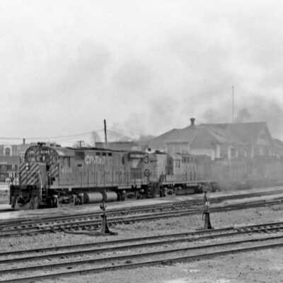 Photograph, Canadian Pacific Locomotive 4248, CP Rail Station, Sudbury, Ontario.