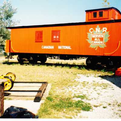 Photograph, Caboose, Prescott Park, NORMHC.