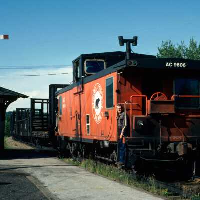 Photograph, Algoma Central Caboose 9606, Franz, 1983.