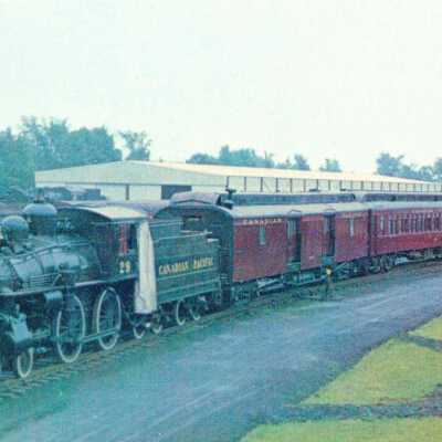 Photograph, Postcard, CPR Saskatchewan Car, Museum train, Canadian Railway Museum, Quebec.