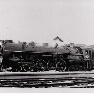 Photograph, CNR Steam Engine 6168