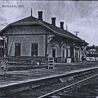 Photograph, CNR Station at Midland, Ontario.
