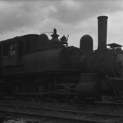 Photograph, Dismantled Grand Trunk Locomotive 7111 at Southwark.