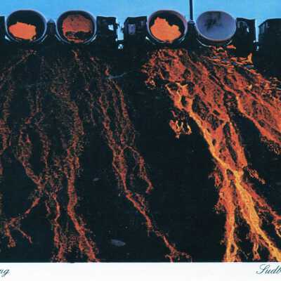 Photograph, Sudbury, Slag Dumping