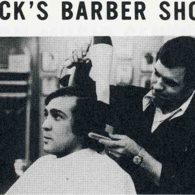 Photograph, Advertisement, Rick's Barber Shop.