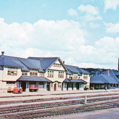Photograph, Postcard, CPR Station Sudbury 1960s.