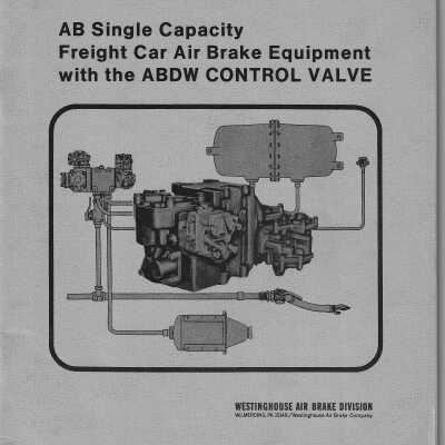 WABCO AB single capacity Freight car air brake equipment with the ABDW Control Valve