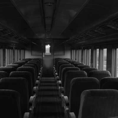 Photograph, Canadian National Railways (CNR) air conditioned day coach 5230 - interior view.