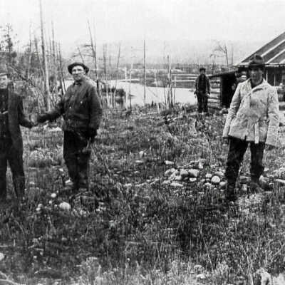 Photograph - First survey at Capreol divisional point, 1912