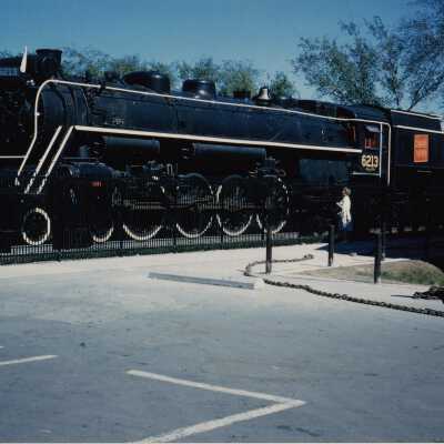 Photograph - Canadian National locomotive no. 6213 on display at the CNE, Toronto