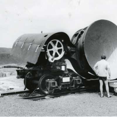 Photograph, Slag Pot Car at Big Nickel, 1983