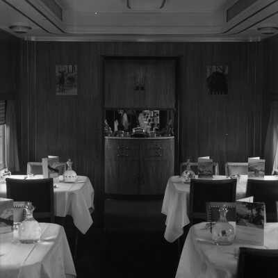 Photograph, Canadian National Railways (CNR) air conditioned day coach 5230 - interior view.