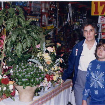 Photograph, "Lena and Daughter inside Store", Capreol Pro Hardware.