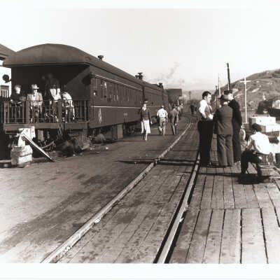 Photograph - Newfoundland Railway Caribou "Fogo" passenger train at St. John's, Newfoundland