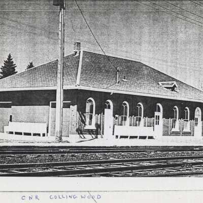 Photograph, CNR Collingwood Station, Collingwood, Ontario.