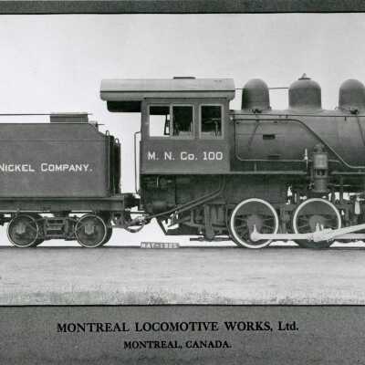 Photograph, Montreal Locomotive Works, Montreal Canada, Mond Nickel Company 100.