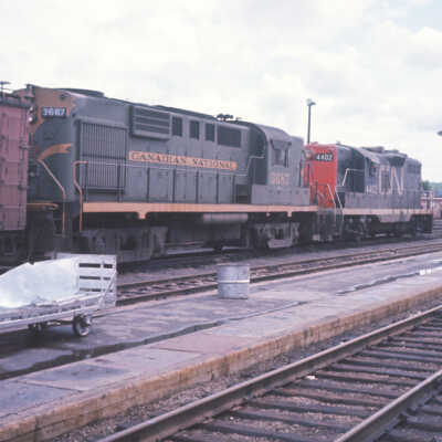 Photograph, CNR Locomotives 3687, 4402.